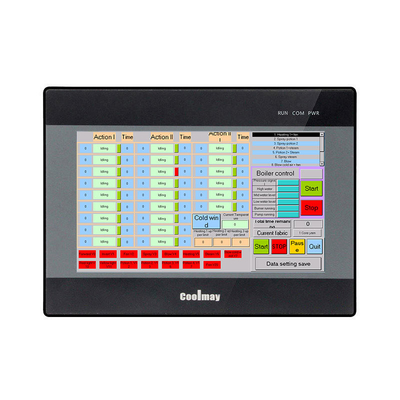 Coolmay 7 इंच 1024*600 EX3U-8070HD-44MT-2AD2DA-V-485P औद्योगिक 24v डिजिटल एनालॉग इनपुट टच स्क्रीन पैनल Plc HMI एकीकृत ऑल-इन-वन