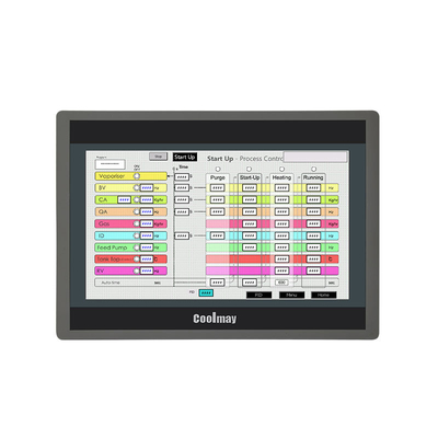 Coolmay 10' 10 इंच HMI टच स्क्रीन Modbus Tcp/Ip RS485 RS232 ईथरनेट HMI टच पैनल